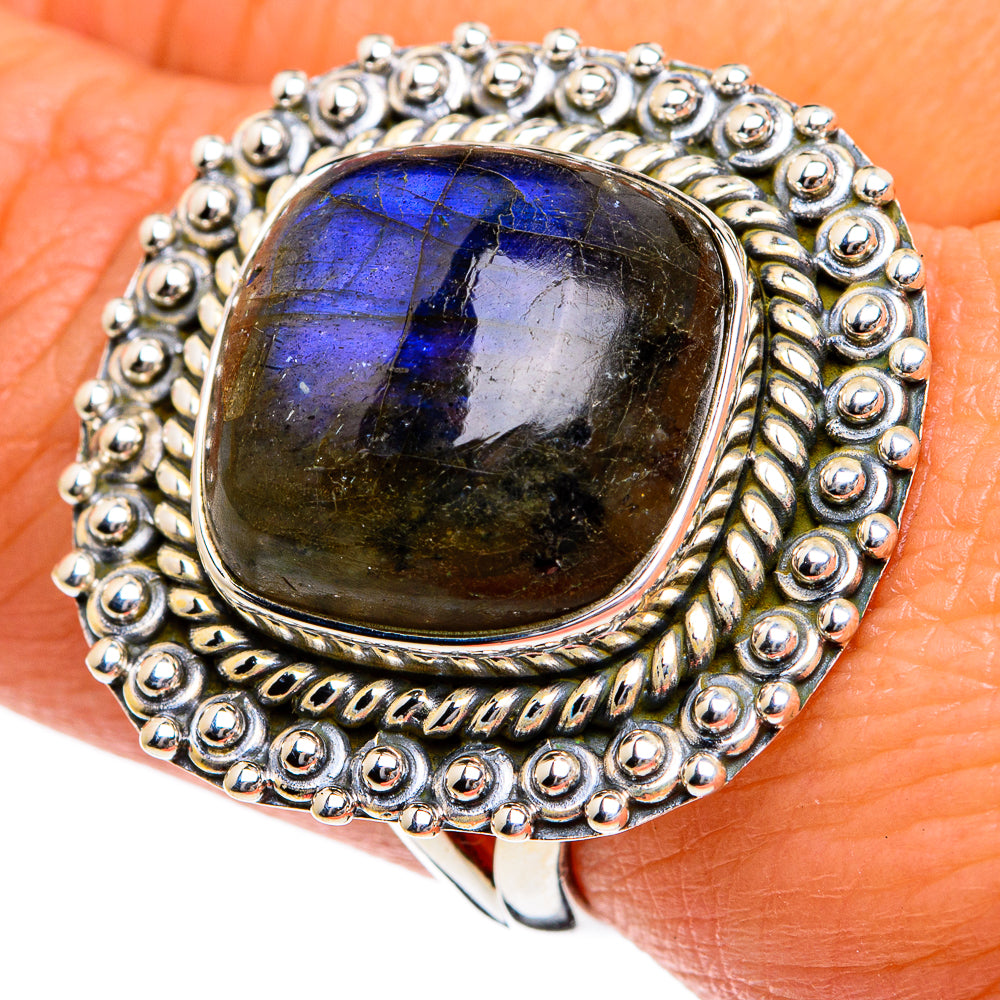 Labradorite Rings handcrafted by Anasilvercos - RING79044