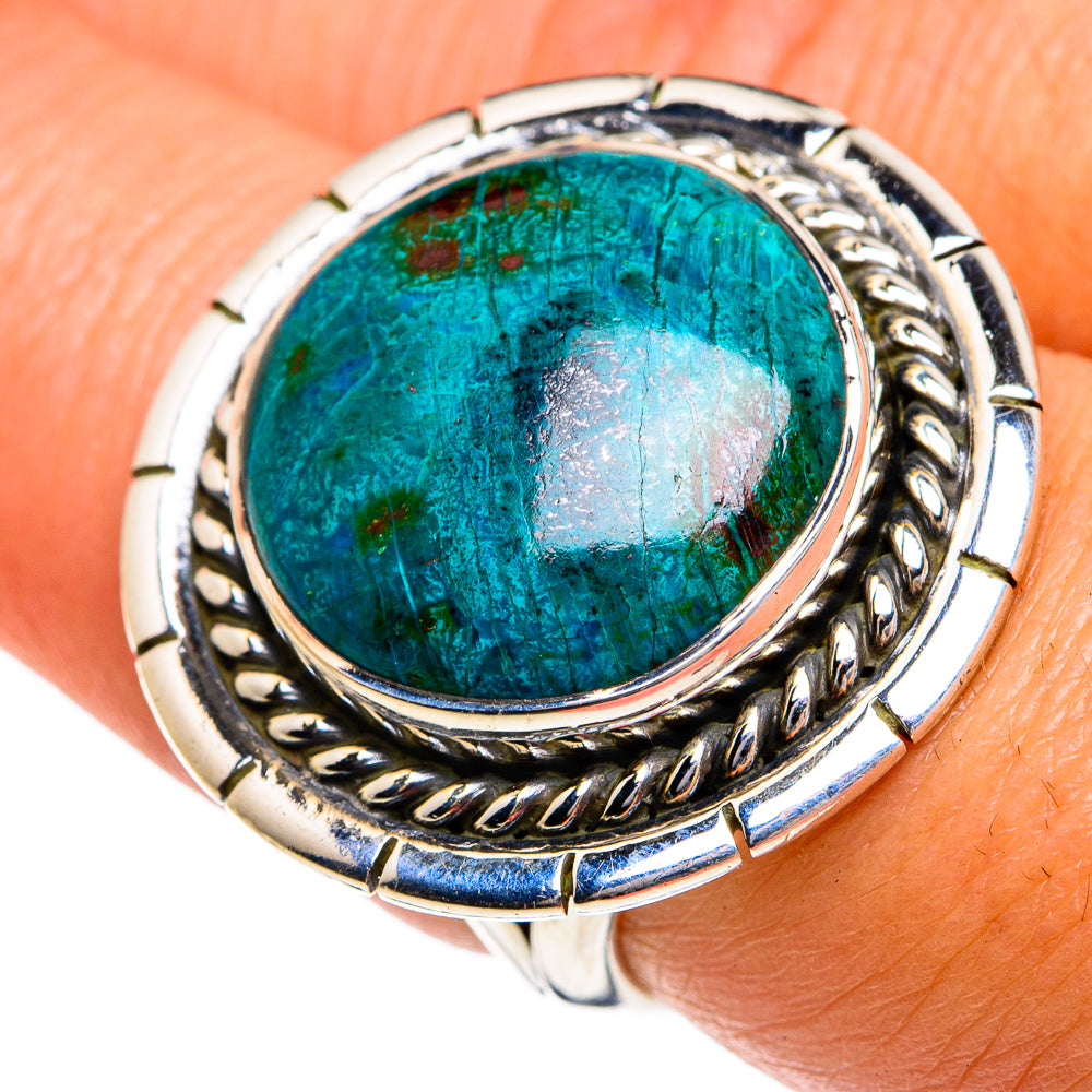 Chrysocolla Rings handcrafted by Anasilvercos - RING79046