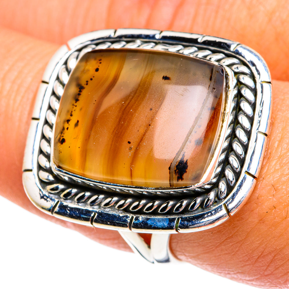 Montana Agate Rings handcrafted by Anasilvercos - RING79057