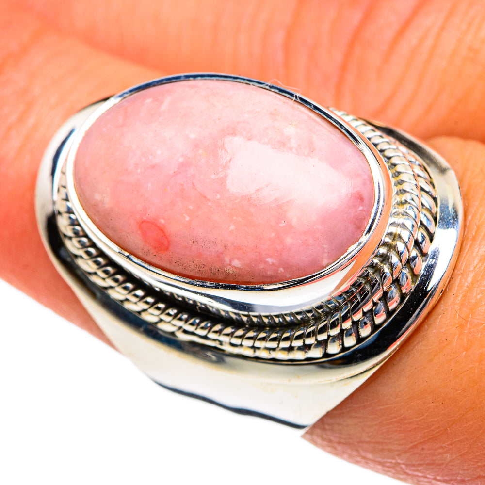 Pink Opal Rings handcrafted by Anasilvercos - RING79059