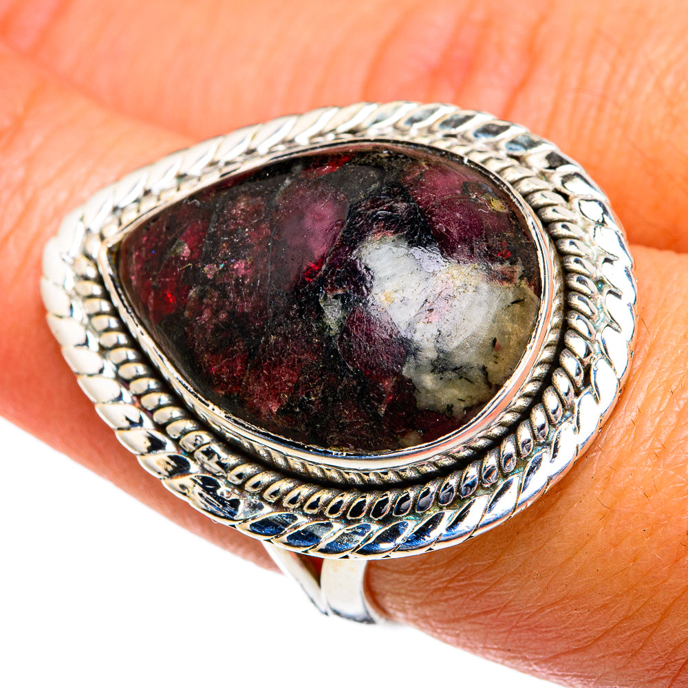 Russian Eudialyte Rings handcrafted by Anasilvercos - RING79062