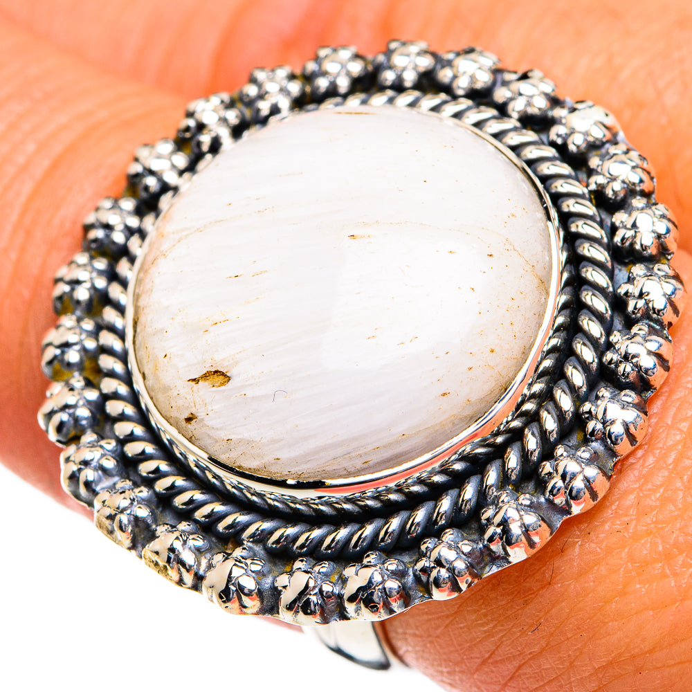 Scolecite Rings handcrafted by Anasilvercos - RING79068