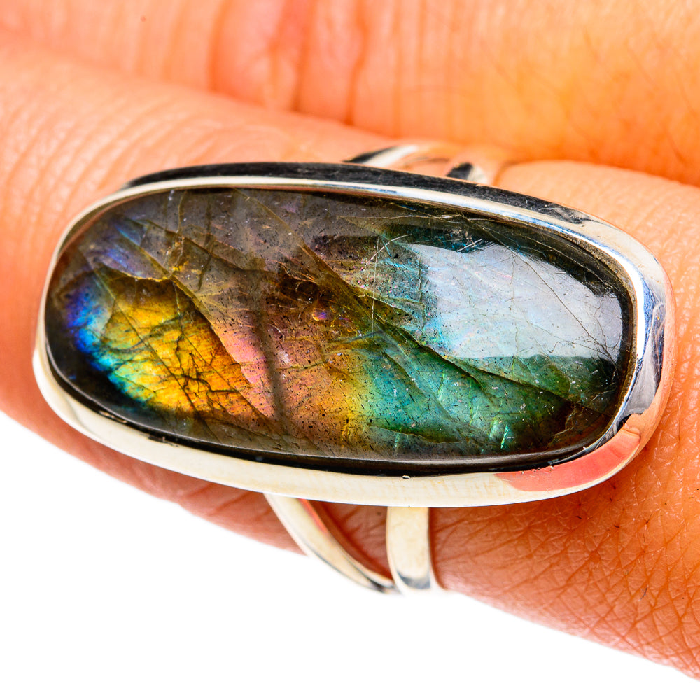 Labradorite Rings handcrafted by Anasilvercos - RING79070