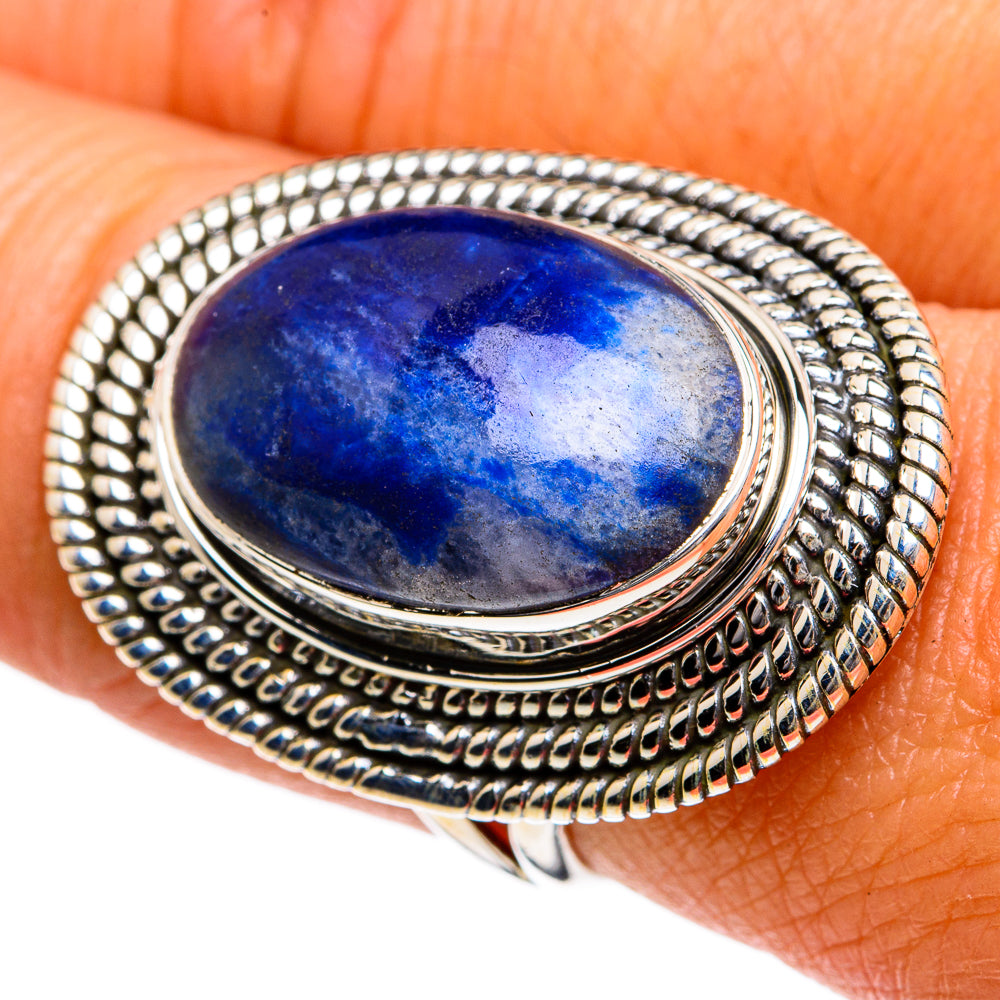 Sodalite Rings handcrafted by Anasilvercos - RING79074