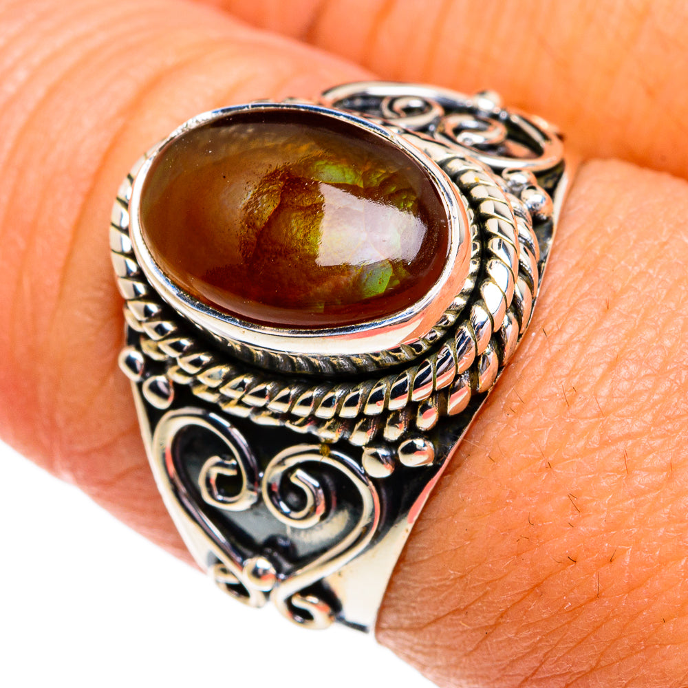 Mexican Fire Agate Rings handcrafted by Anasilvercos - RING79085