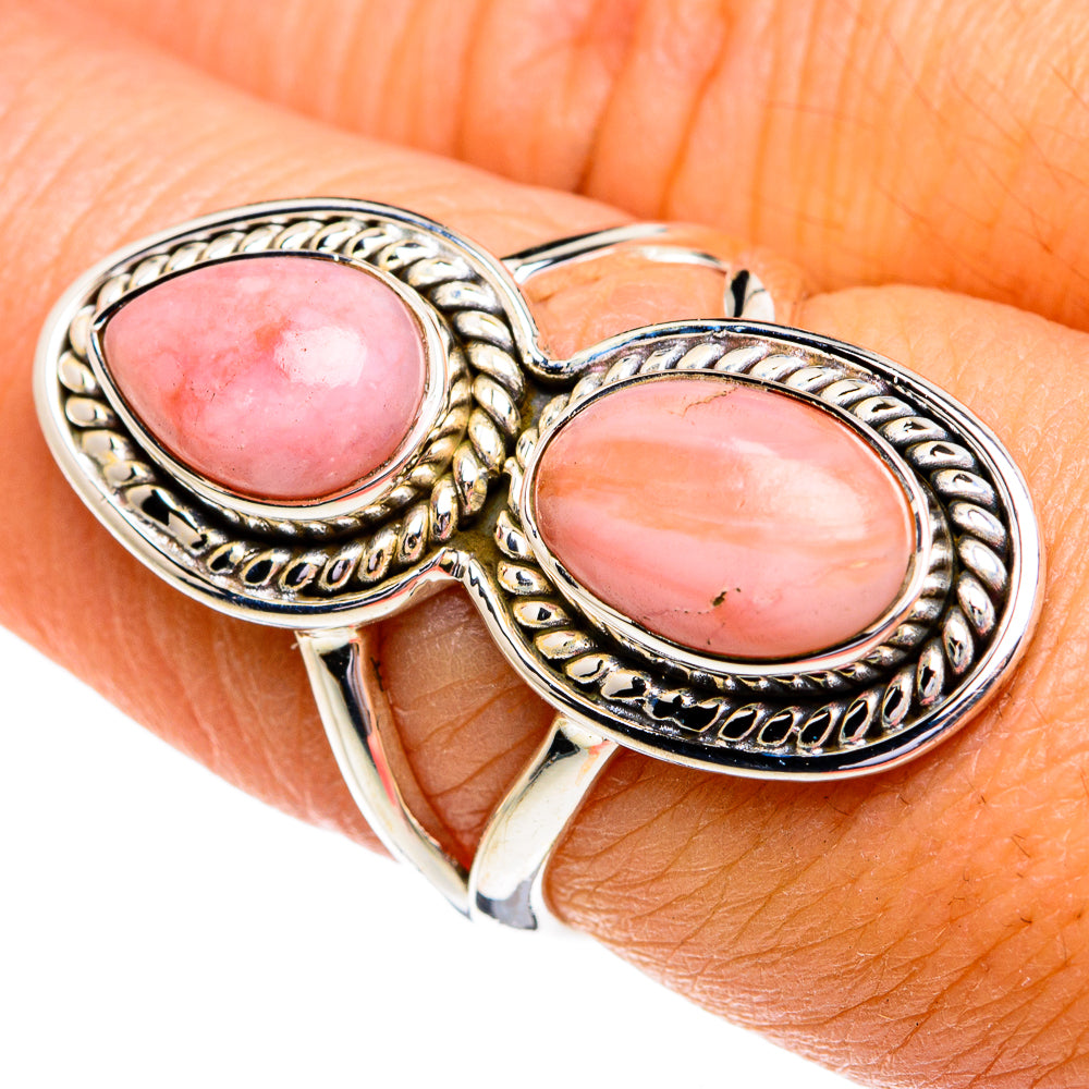 Pink Opal Rings handcrafted by Anasilvercos - RING79090