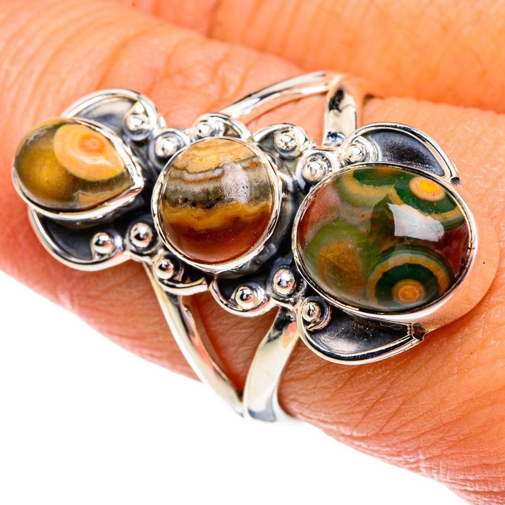 Ocean Jasper Rings handcrafted by Anasilvercos - RING79103