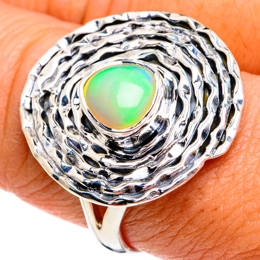 Ethiopian Opal Rings handcrafted by Anasilvercos - RING79105