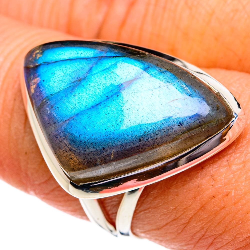Labradorite Rings handcrafted by Anasilvercos - RING79112