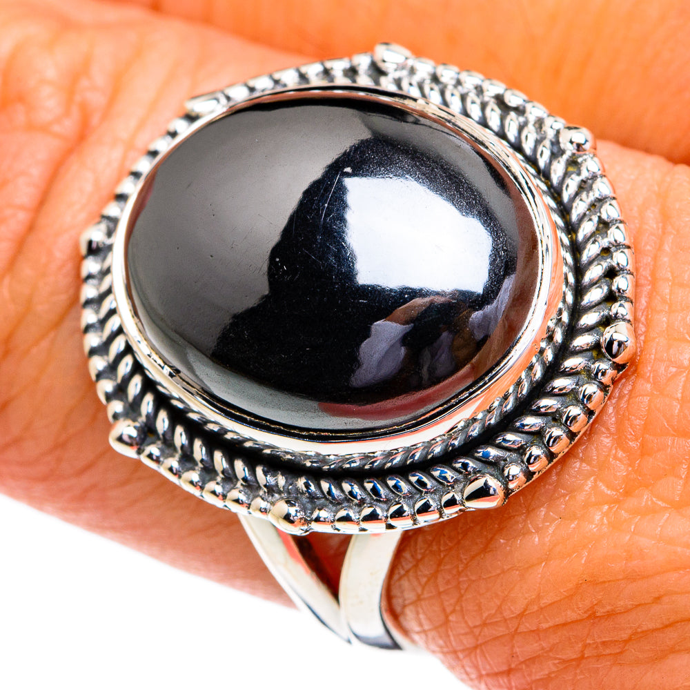 Hematite Rings handcrafted by Anasilvercos - RING79136