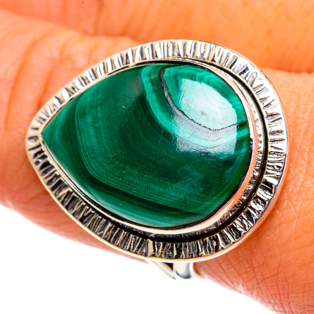 Malachite Rings handcrafted by Anasilvercos - RING79147