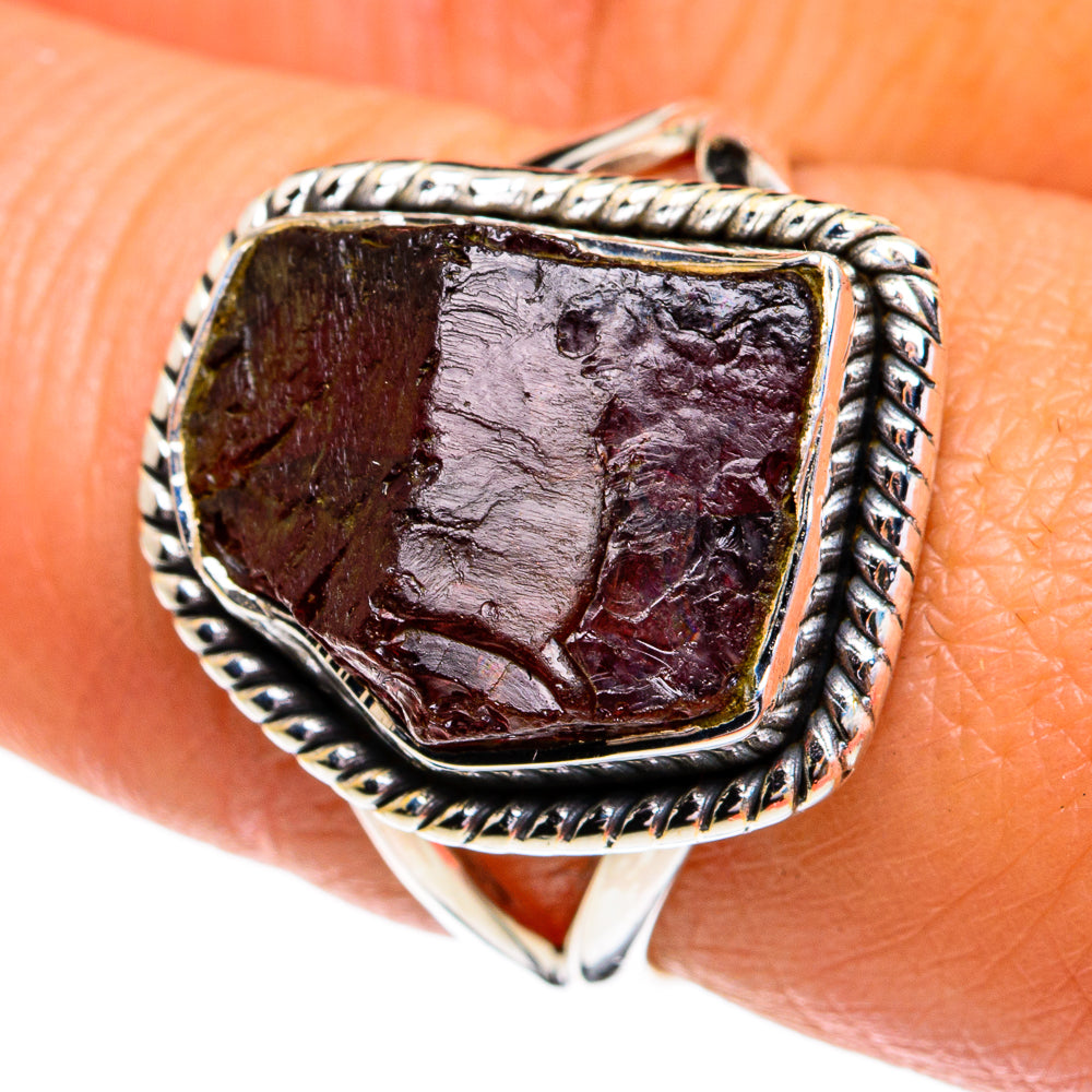 Garnet Rings handcrafted by Anasilvercos - RING79157