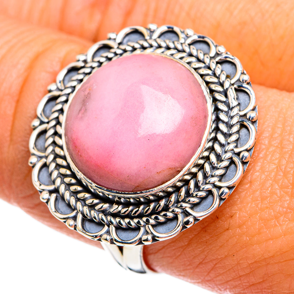 Pink Opal Rings handcrafted by Anasilvercos - RING79186