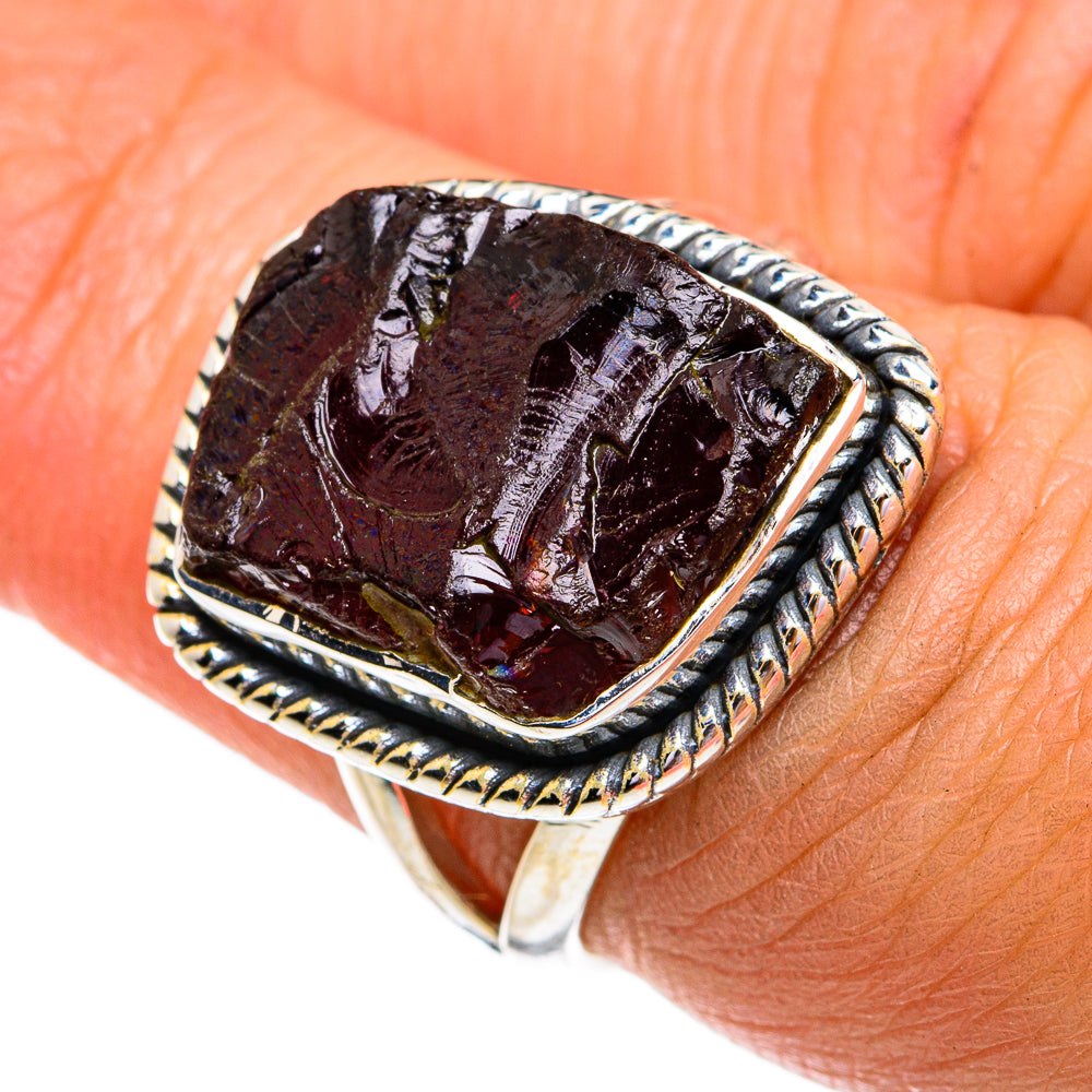 Garnet Rings handcrafted by Anasilvercos - RING79189