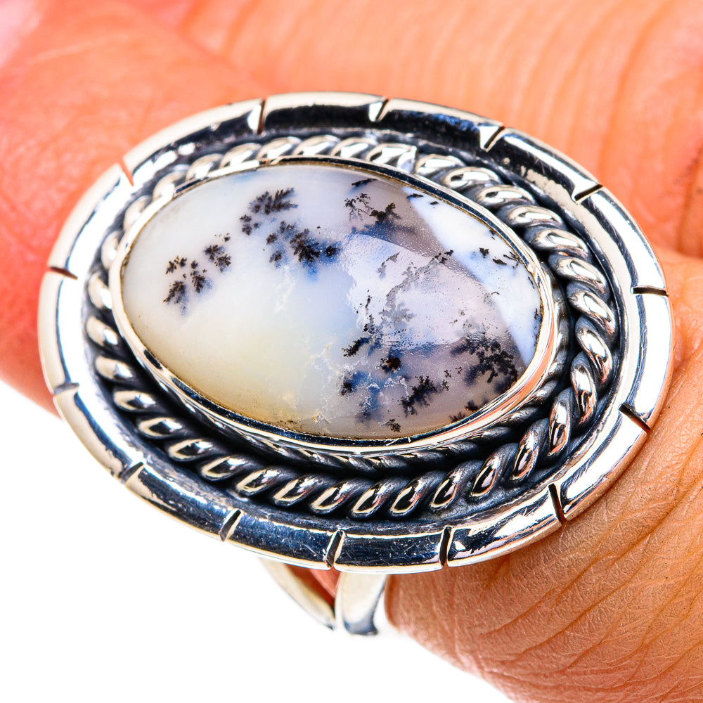 Dendritic Opal Rings handcrafted by Anasilvercos - RING79195