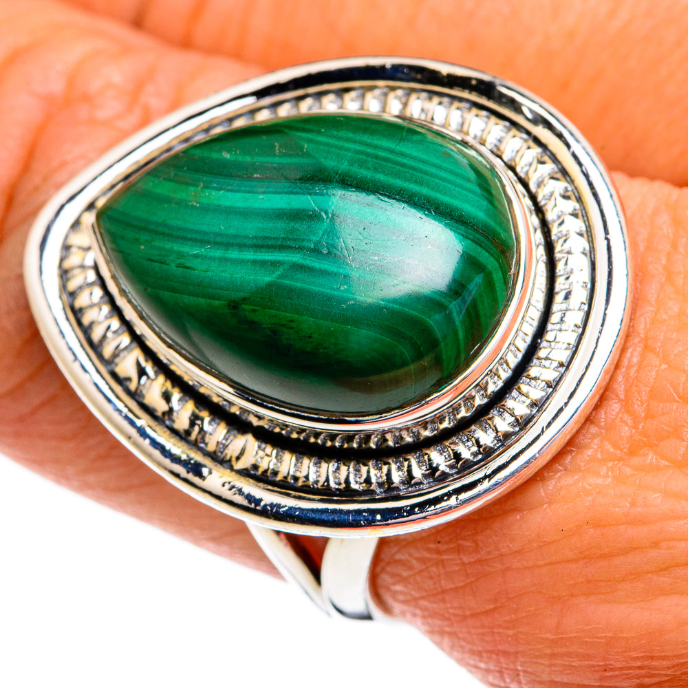 Malachite Rings handcrafted by Anasilvercos - RING79206