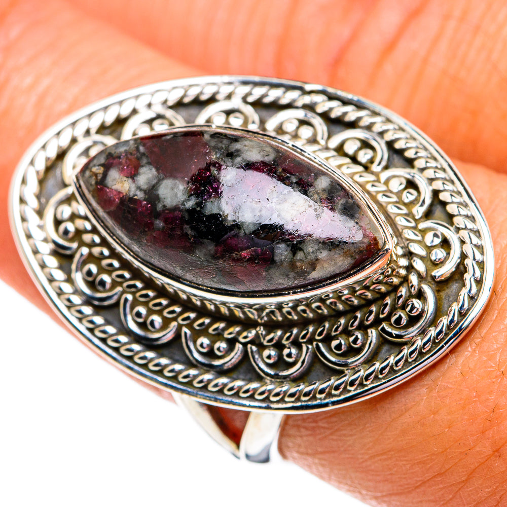 Russian Eudialyte Rings handcrafted by Anasilvercos - RING79246