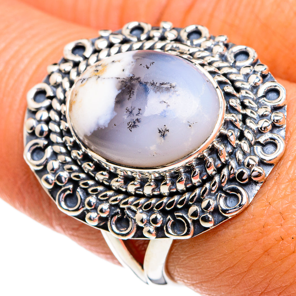 Dendritic Opal Rings handcrafted by Anasilvercos - RING79252