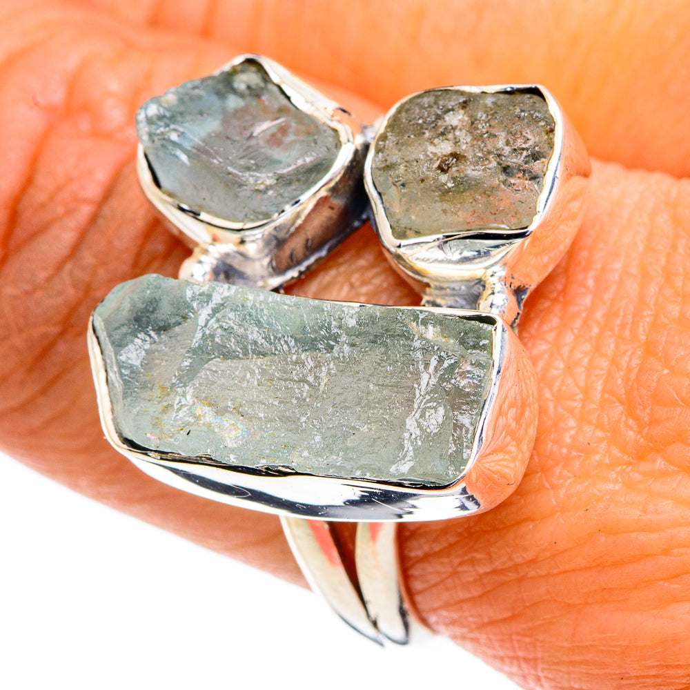 Aquamarine Rings handcrafted by Anasilvercos - RING79287