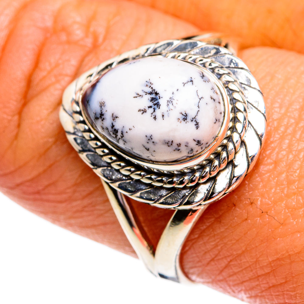 Dendritic Opal Rings handcrafted by Anasilvercos - RING79306