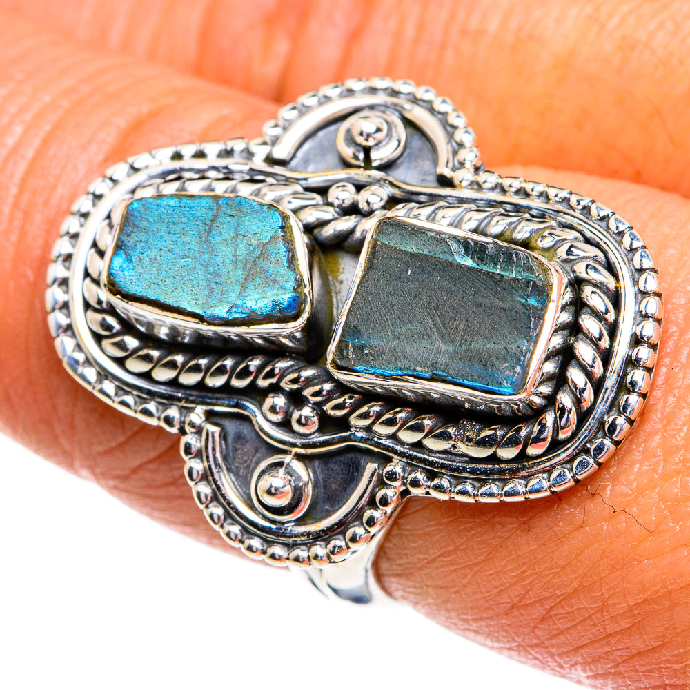 Labradorite Rings handcrafted by Anasilvercos - RING79313