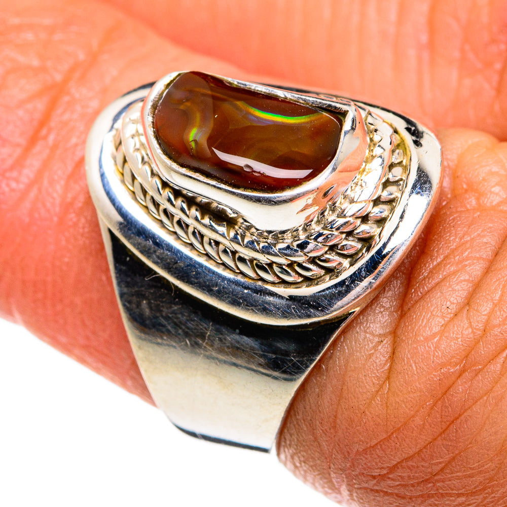 Mexican Fire Agate Rings handcrafted by Anasilvercos - RING79318