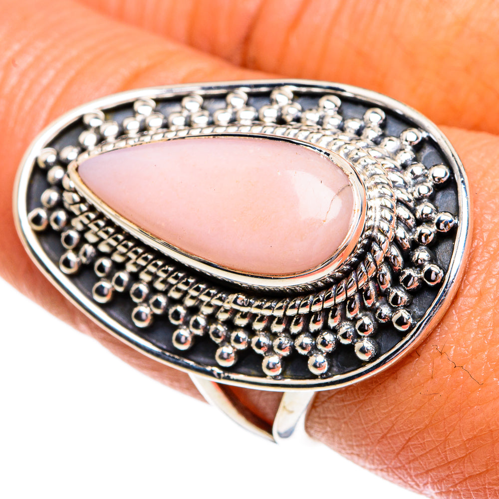 Pink Opal Rings handcrafted by Anasilvercos - RING79322