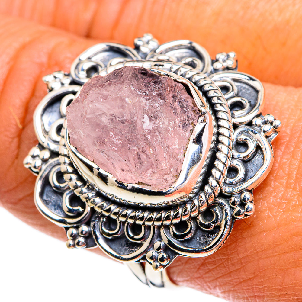 Rose Quartz Rings handcrafted by Anasilvercos - RING79323
