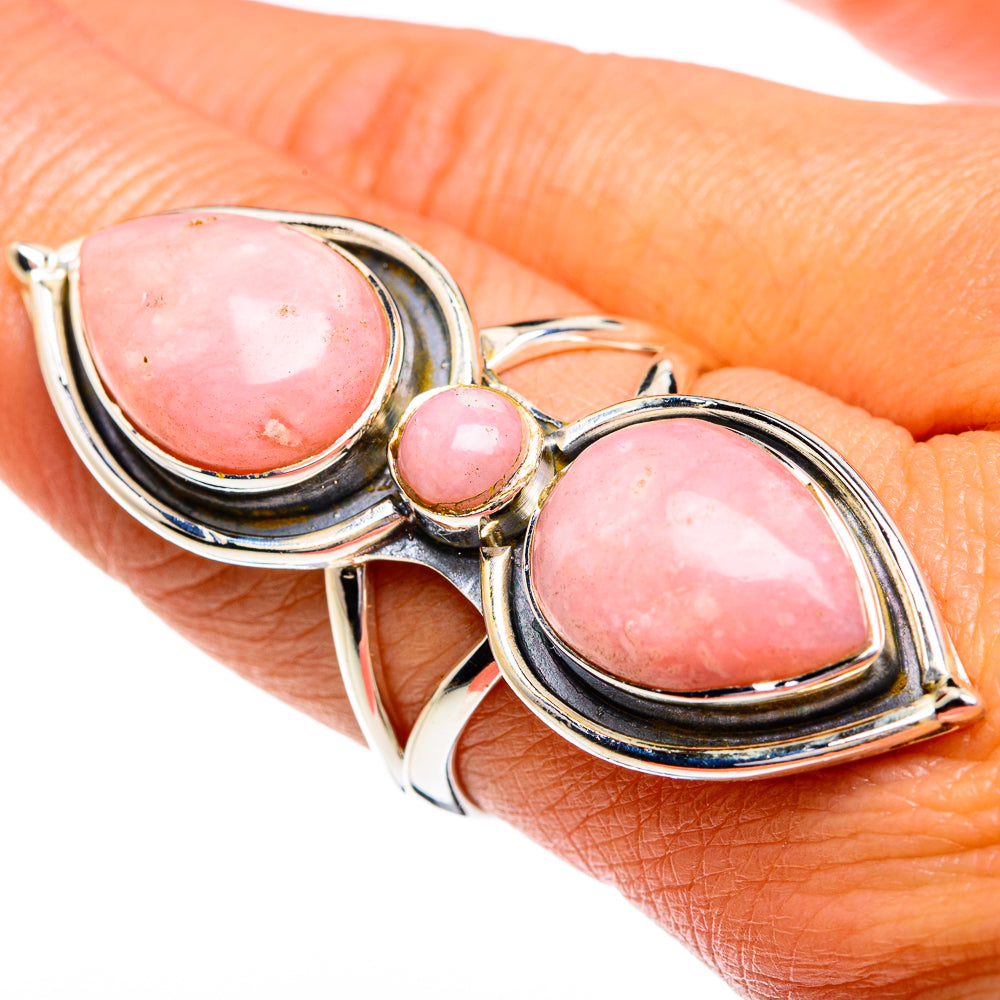 Pink Opal Rings handcrafted by Anasilvercos - RING79324