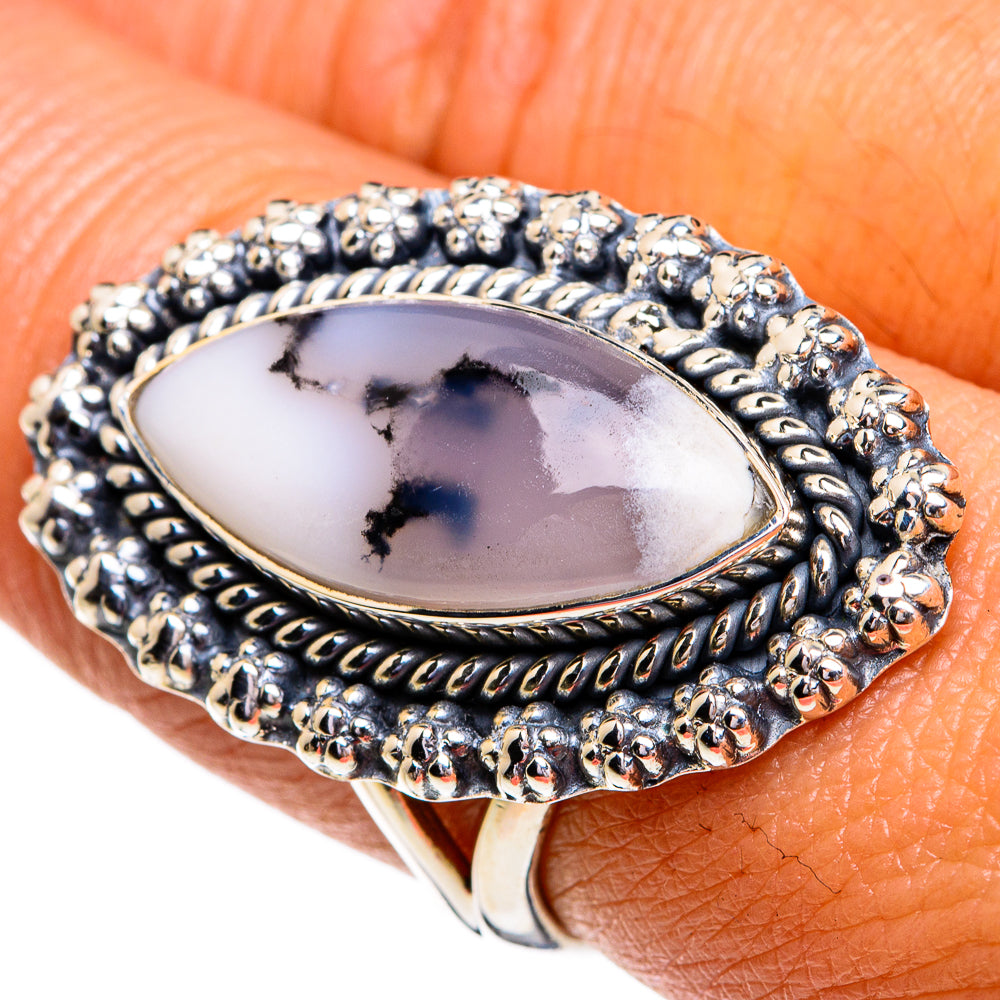 Dendritic Opal Rings handcrafted by Anasilvercos - RING79332