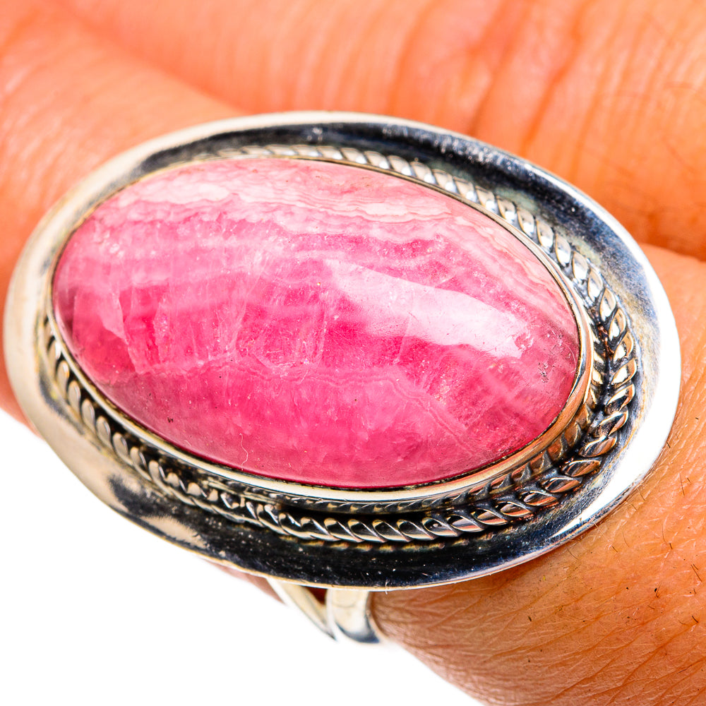 Rhodochrosite Rings handcrafted by Anasilvercos - RING79357