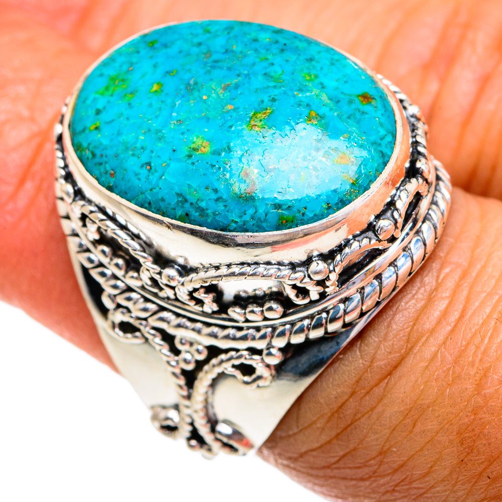 Chrysocolla Rings handcrafted by Anasilvercos - RING79372