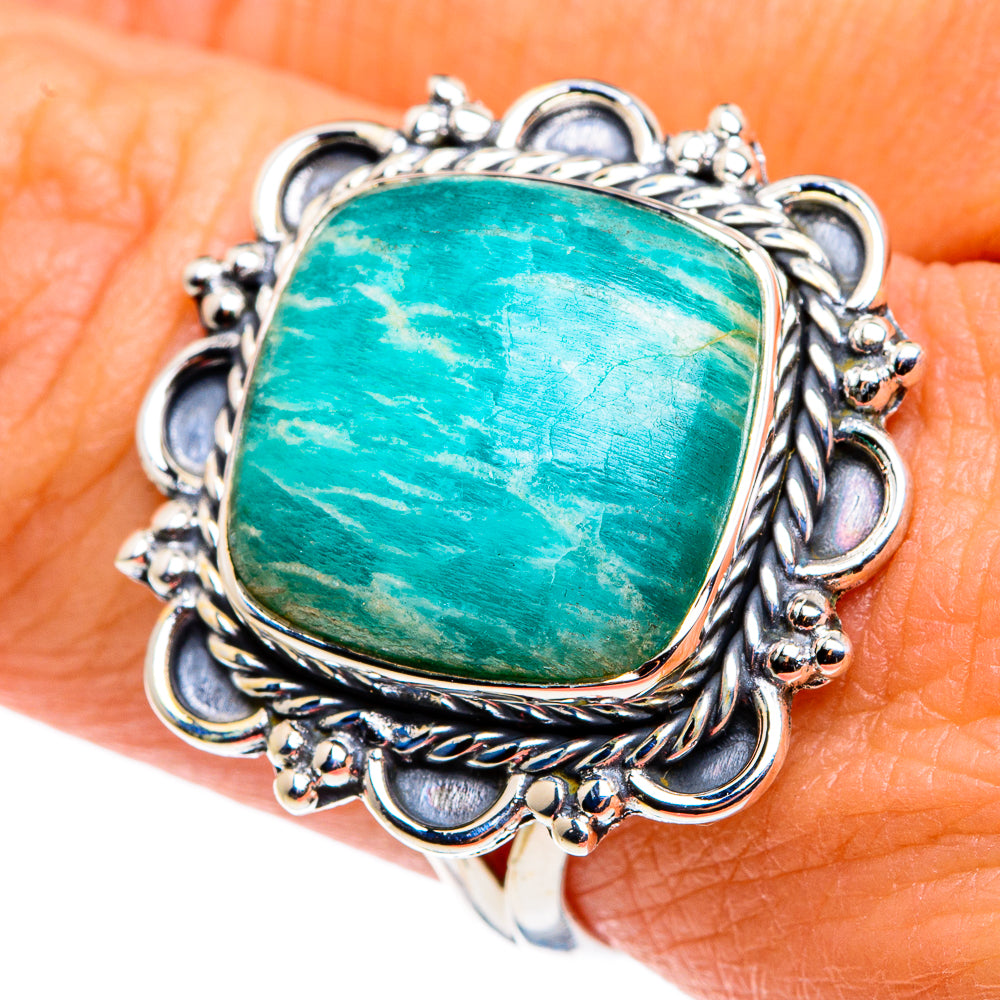 Amazonite Rings handcrafted by Anasilvercos - RING79382