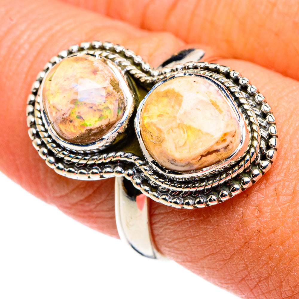 Mexican Fire Opal Rings handcrafted by Anasilvercos - RING79406