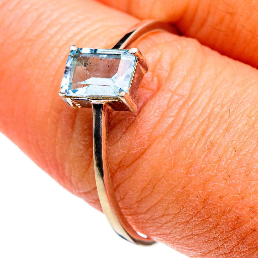 Blue Topaz Rings handcrafted by Anasilvercos - RING79408
