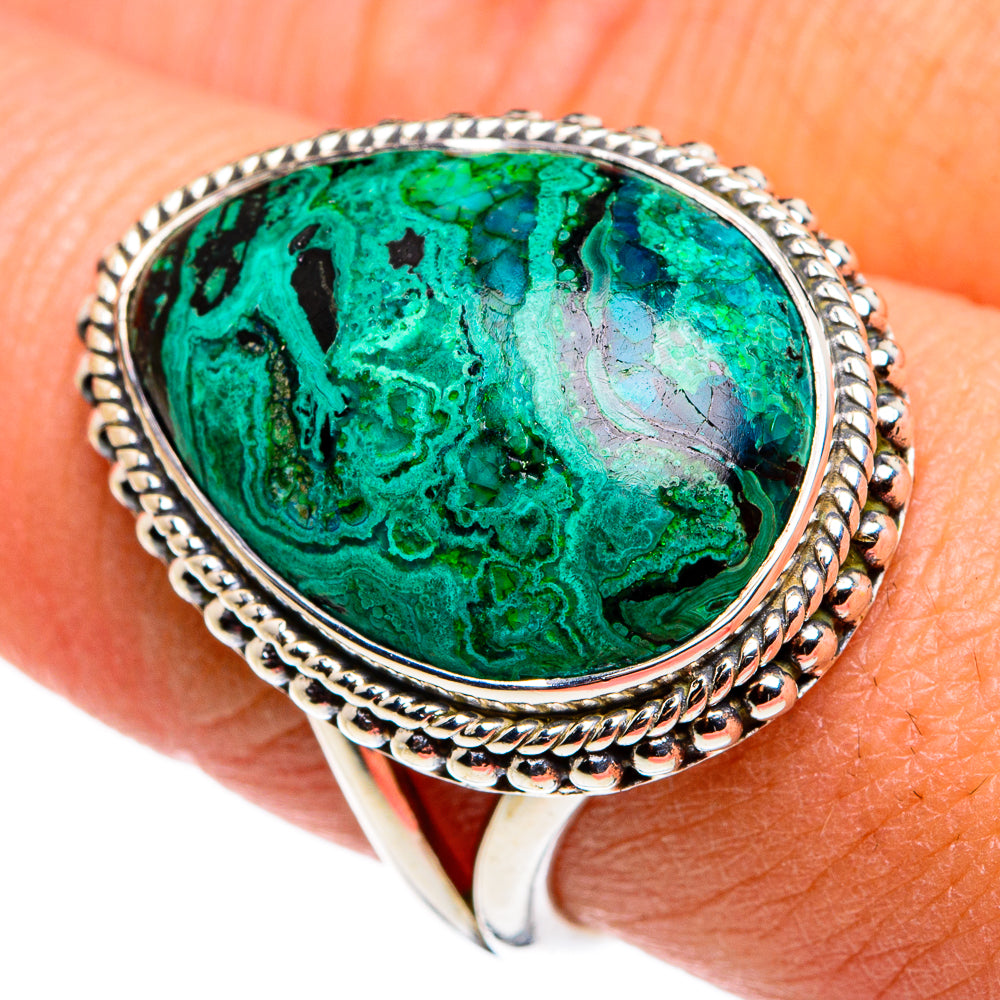 Chrysocolla Rings handcrafted by Anasilvercos - RING79415