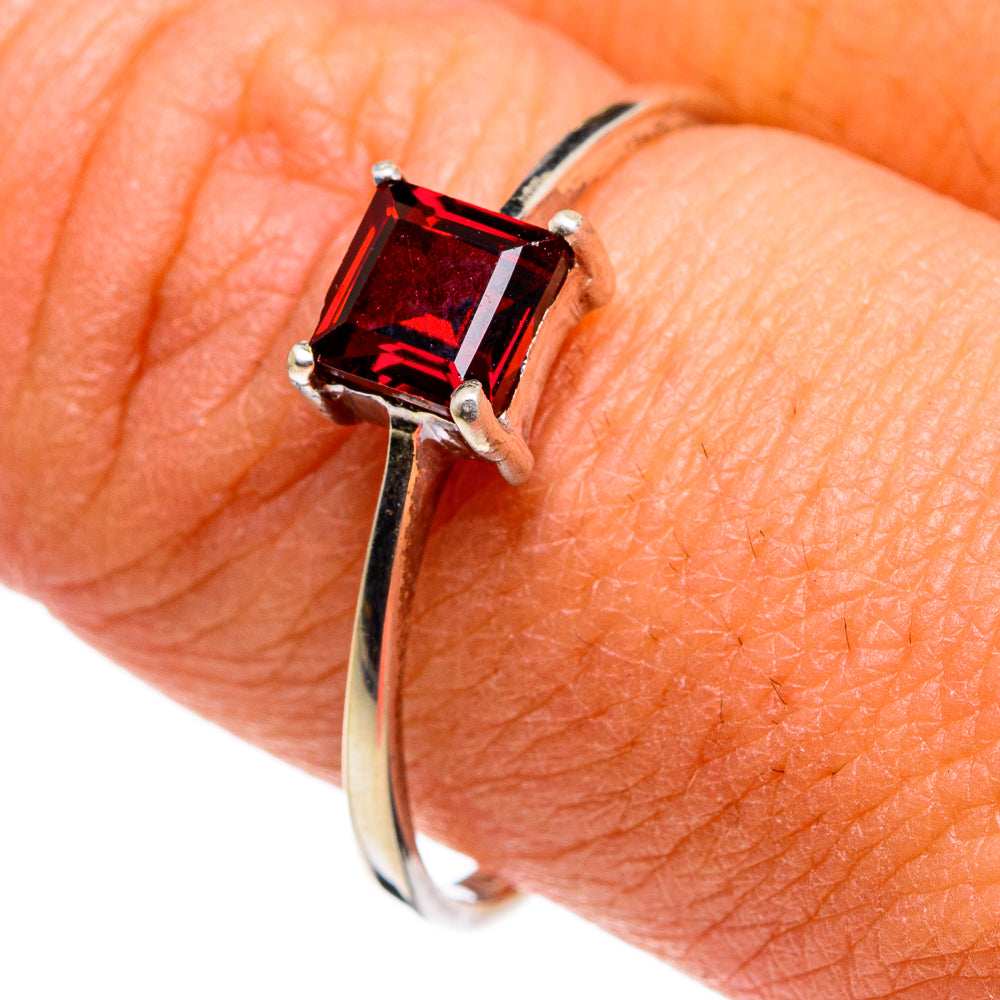 Garnet Rings handcrafted by Anasilvercos - RING79427