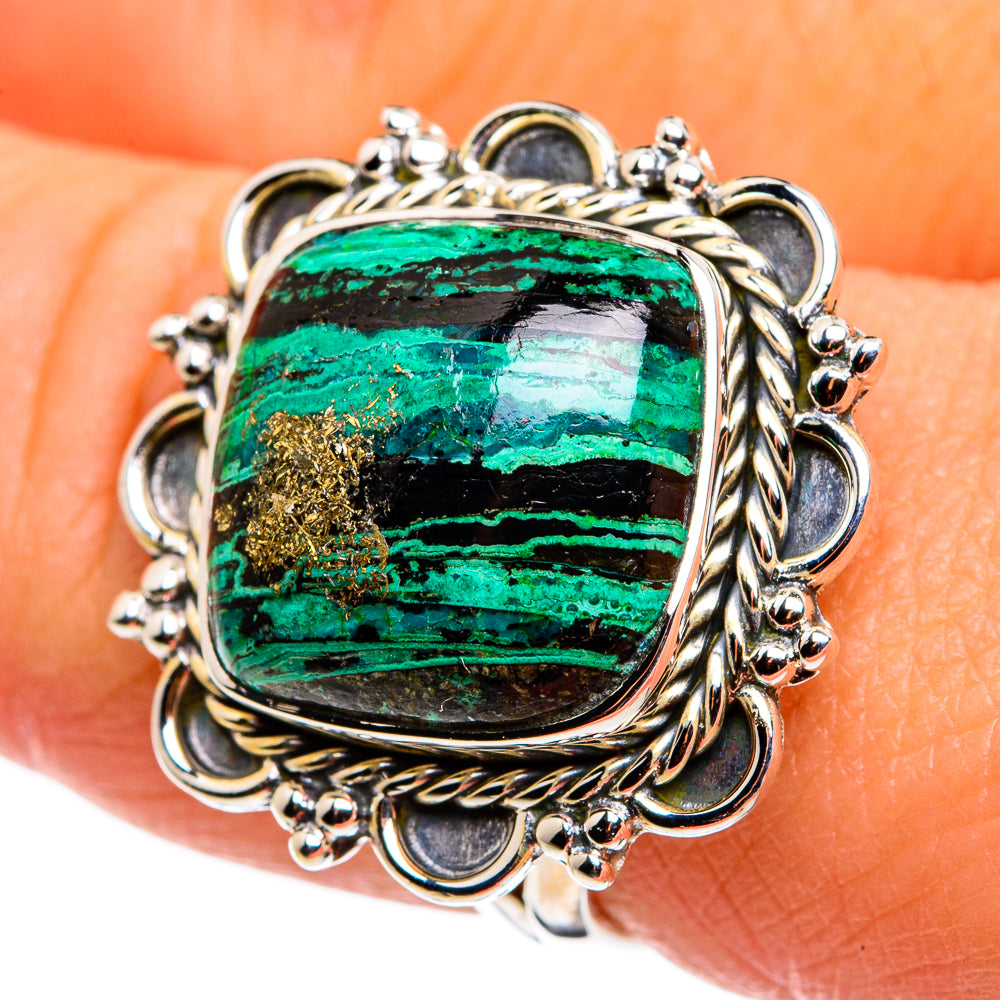 Chrysocolla Rings handcrafted by Anasilvercos - RING79449