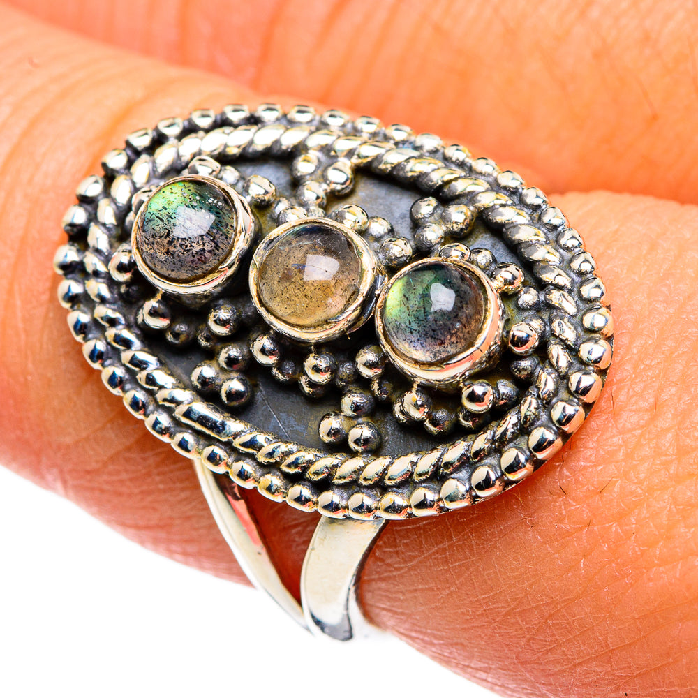 Labradorite Rings handcrafted by Anasilvercos - RING79450