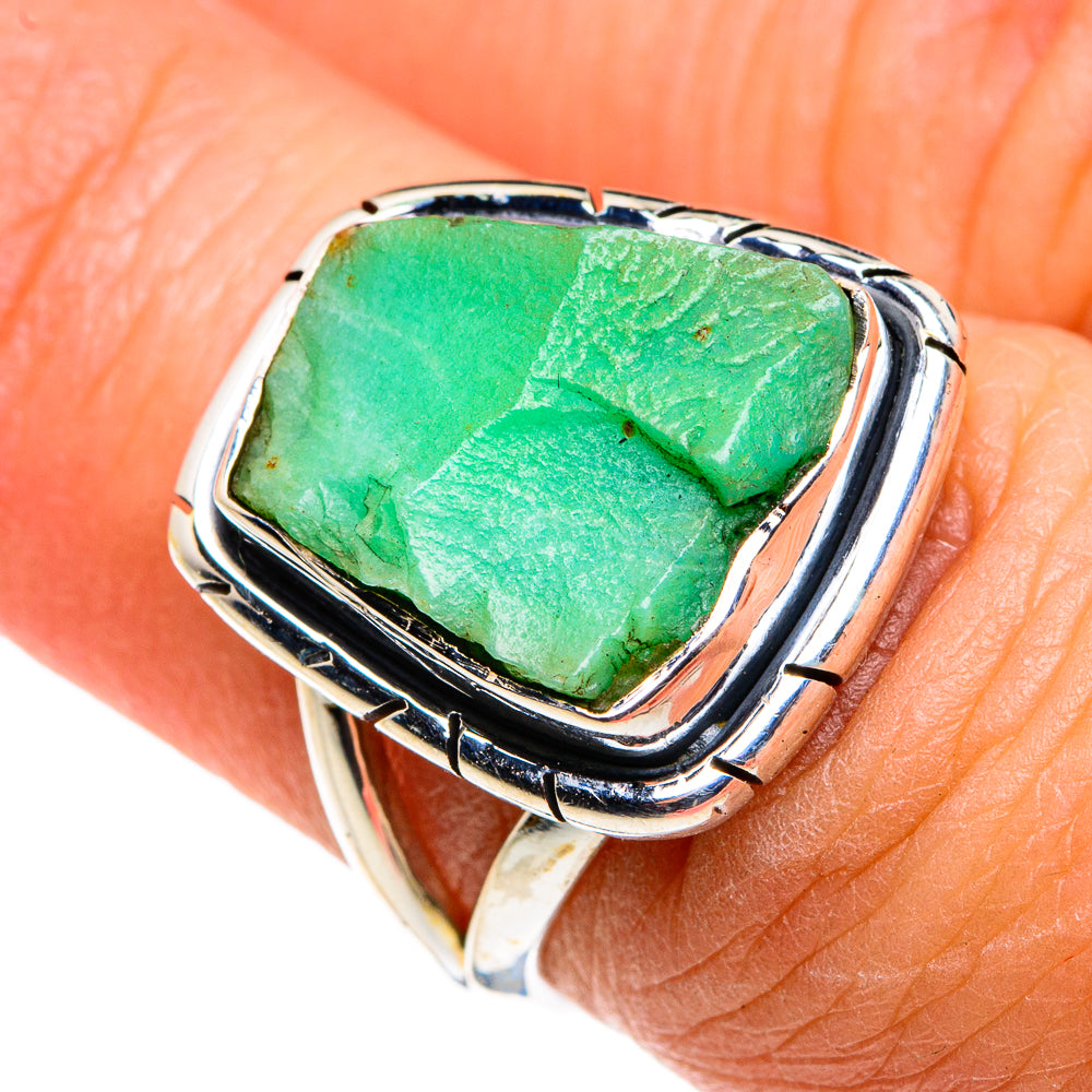 Chrysoprase Rings handcrafted by Anasilvercos - RING79452