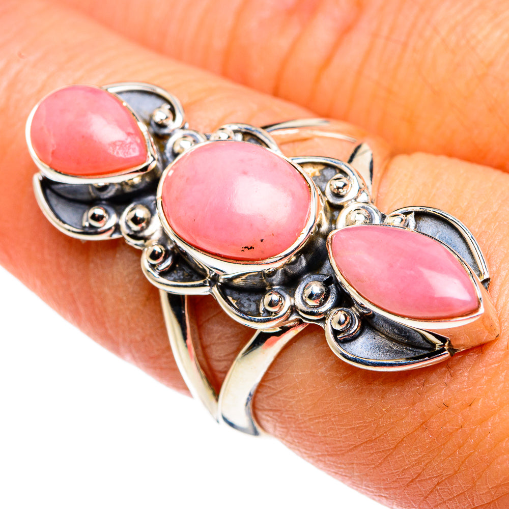 Pink Opal Rings handcrafted by Anasilvercos - RING79460
