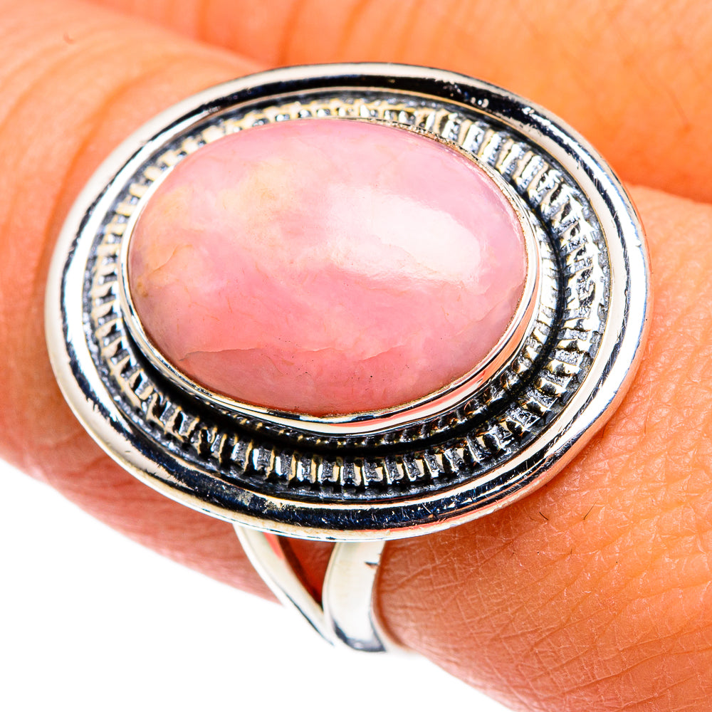 Pink Opal Rings handcrafted by Anasilvercos - RING79461