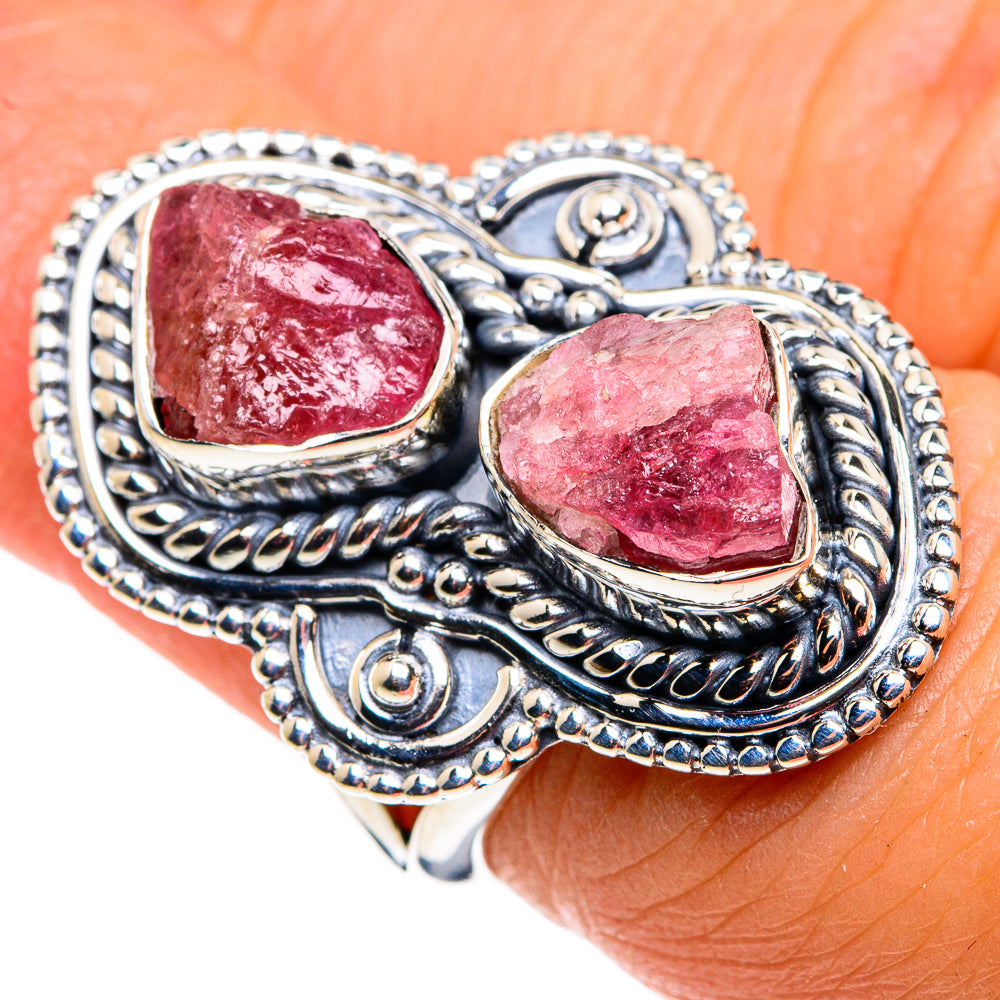 Pink Tourmaline Rings handcrafted by Anasilvercos - RING79493
