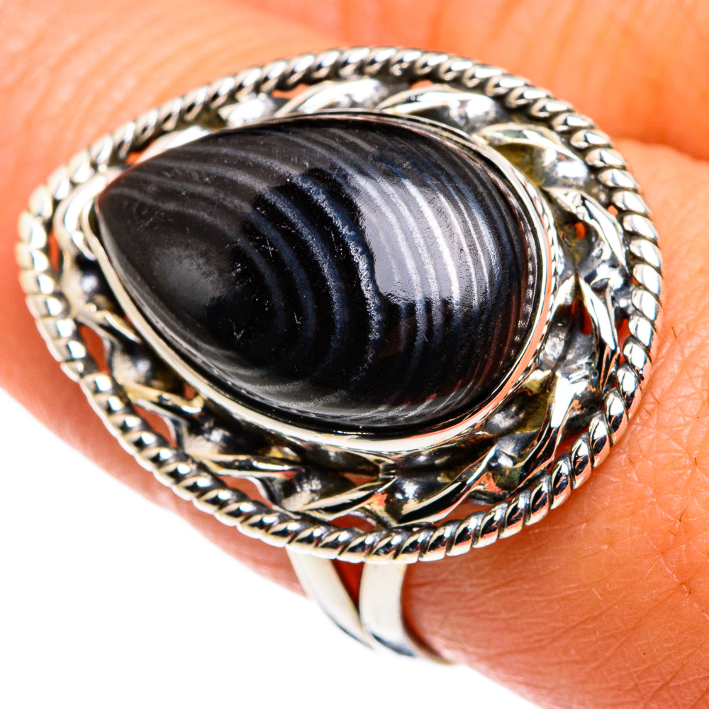 Psilomelane Rings handcrafted by Anasilvercos - RING79498