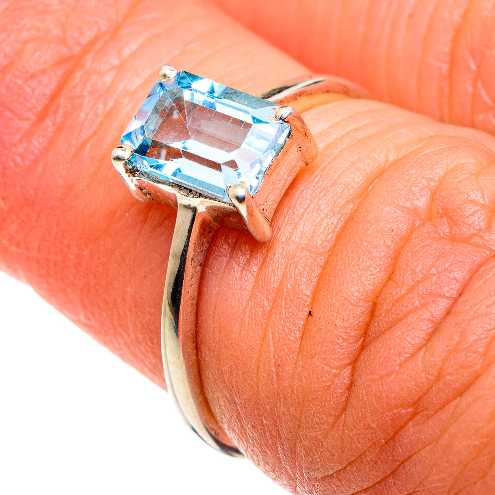Blue Topaz Rings handcrafted by Anasilvercos - RING79535