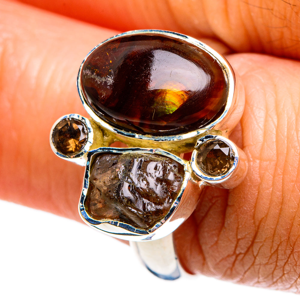 Mexican Fire Agate Rings handcrafted by Anasilvercos - RING79545