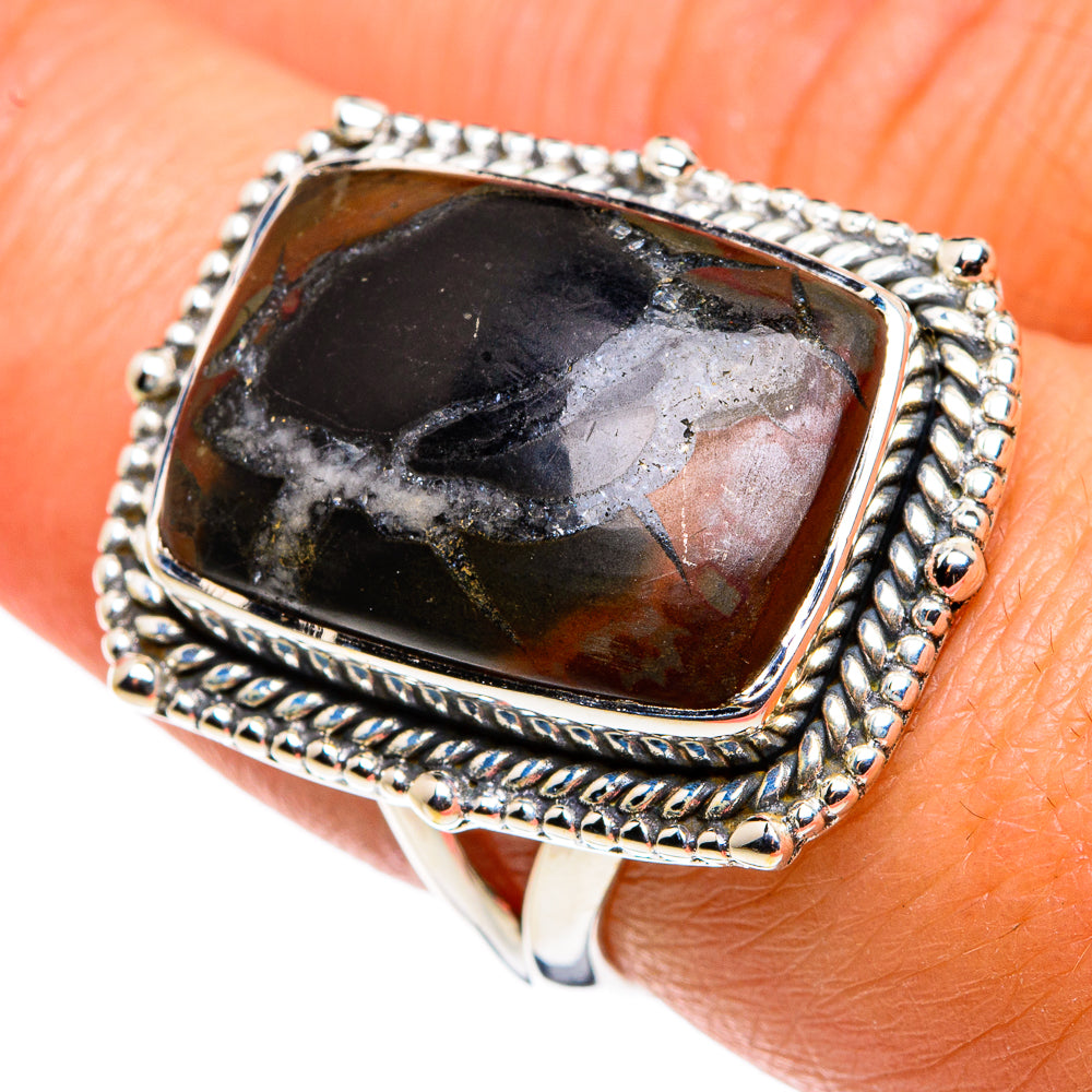 Septarian Geode Rings handcrafted by Anasilvercos - RING79546