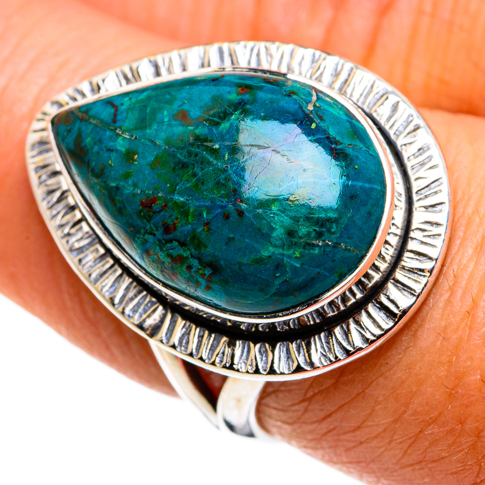 Chrysocolla Rings handcrafted by Anasilvercos - RING79568