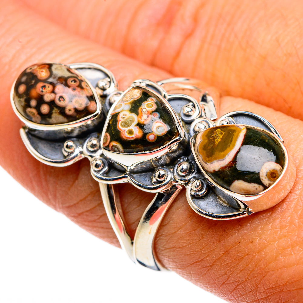 Ocean Jasper Rings handcrafted by Anasilvercos - RING79572
