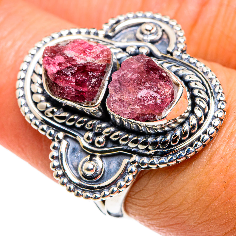 Pink Tourmaline Rings handcrafted by Anasilvercos - RING79581
